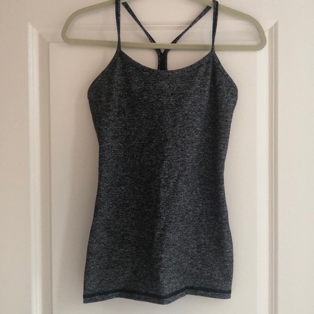 Lululemon Power Y Tank gray size 6